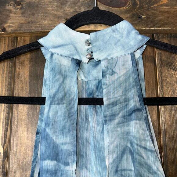 La Perla Watercolor Halter Sheer Maxi Dress - Picture 9 of 9